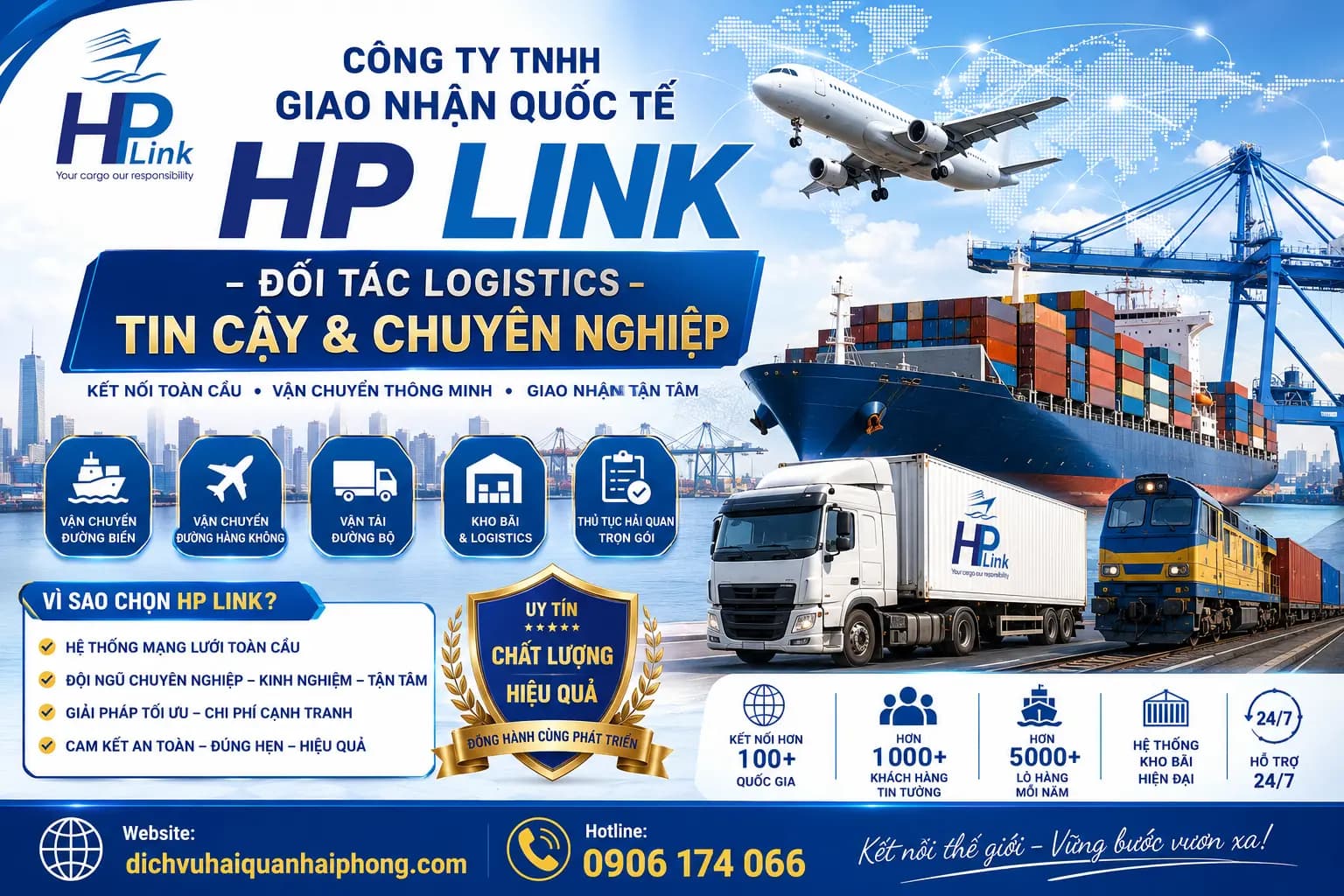 Công ty TNHH Giao Nhận Quốc Tế HP LINK cover